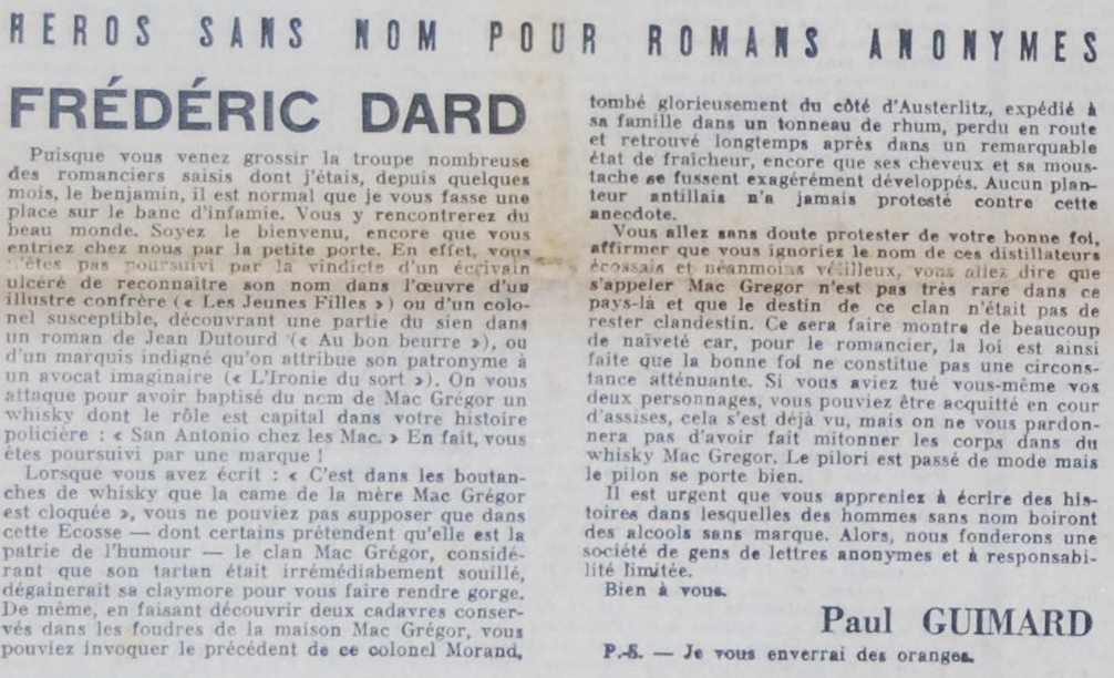 Article ARTS 875 front