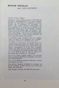 L'Européen vaudeville 1969 texte roger Nicolas de Dard