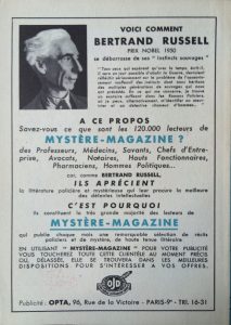 Mystère Magazine n°51 back