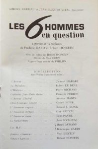 Théâtre Antoine Les 6 hommes en question distribution