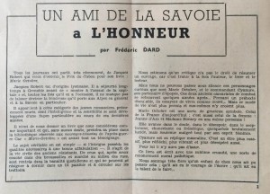 L'Echo de Savoie n°28 éditorial