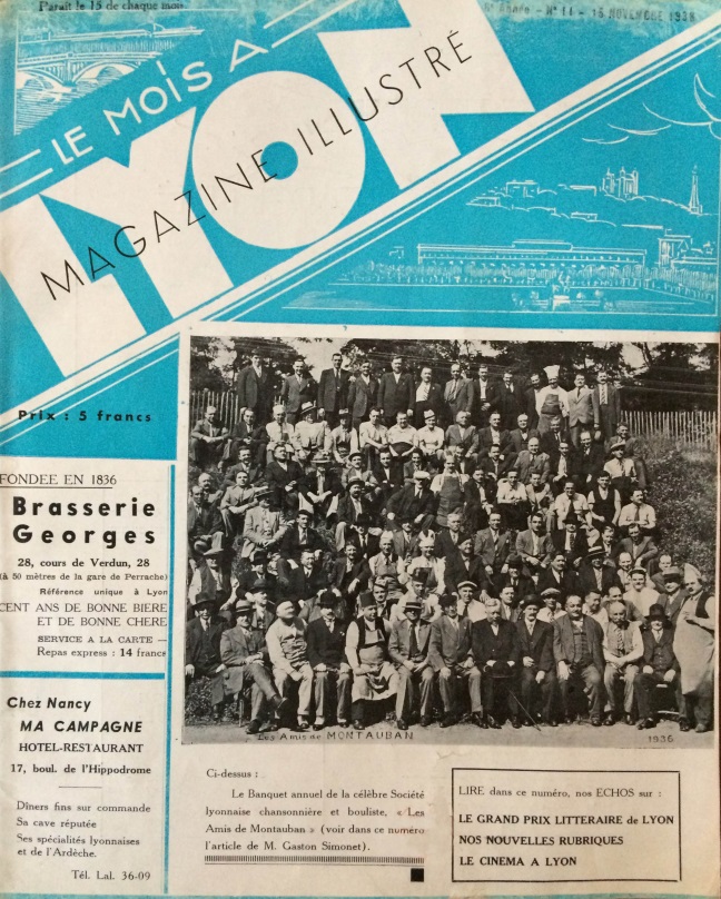 Le Mois à Lyon novembre 1938