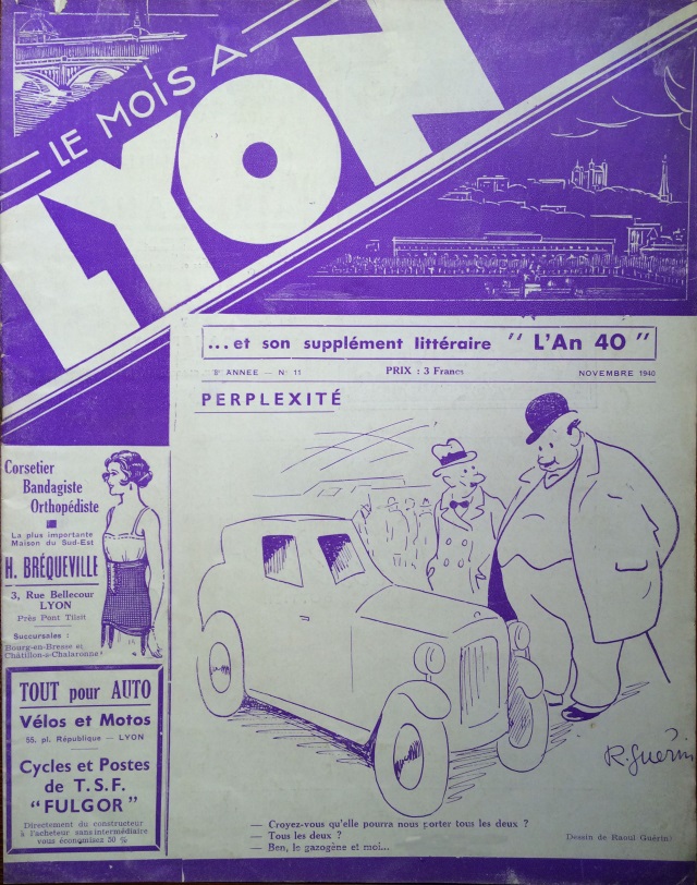 Le Mois à Lyon novembre 1940