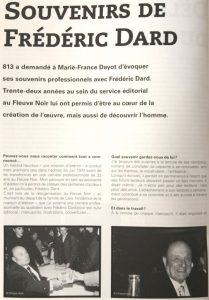 Revue 813 n°107 article Souvenirs de Frédéric Dard 1