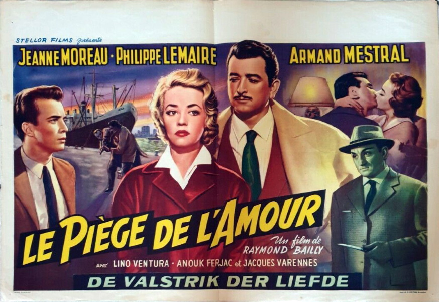 affichette belge Le piège de l'amour55x38 du film L'étrange monsieur steve