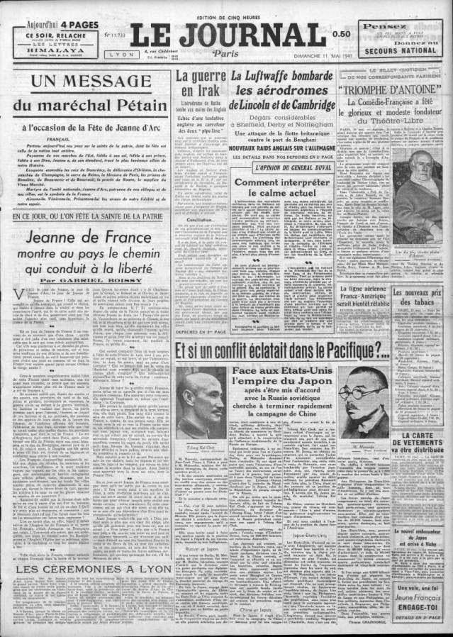 Le Journal 17733 11 mai 1941