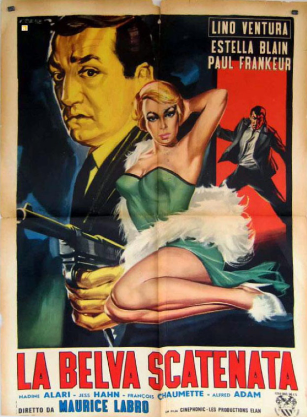 Affiche italienne 1958 Le fauve est lâché 100 sur 140 cm